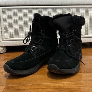 Earth origin drift Dakota black suede snow-boot